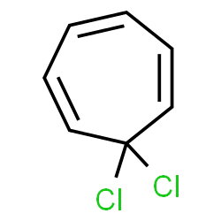 ChemSpider 2D Image | 7,7-Dichloro-1,3,5-cycloheptatriene | C7H6Cl2