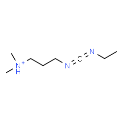 ChemSpider 2D Image | 3-{[(Ethylimino)methylene]amino}-N,N-dimethyl-1-propanaminium | C8H18N3