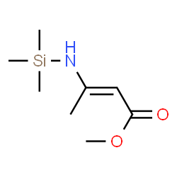 ChemSpider 2D Image | Methyl (2E)-3-[(trimethylsilyl)amino]-2-butenoate | C8H17NO2Si