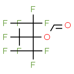 ChemSpider 2D Image | 1,1,1,3,3,3-Hexafluoro-2-(trifluoromethyl)-2-propanyl formate | C5HF9O2