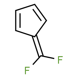 ChemSpider 2D Image | 5-(Difluoromethylene)-1,3-cyclopentadiene | C6H4F2