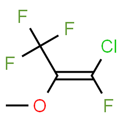ChemSpider 2D Image | (1E)-1-Chloro-1,3,3,3-tetrafluoro-2-methoxy-1-propene | C4H3ClF4O