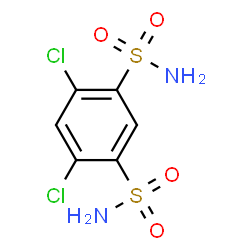 ChemSpider 2D Image | 4,6-Dichloro-1,3-benzenedisulfonamide | C6H6Cl2N2O4S2