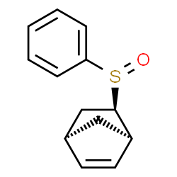 ChemSpider 2D Image | (1R,4R,5R)-5-(Phenylsulfinyl)bicyclo[2.2.1]hept-2-ene | C13H14OS