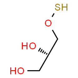 ChemSpider 2D Image | (2S)-3-(Sulfanyloxy)-1,2-propanediol | C3H8O3S