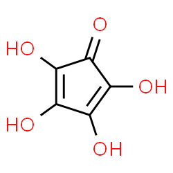 ChemSpider 2D Image | 2,3,4,5-Tetrahydroxy-2,4-cyclopentadien-1-one | C5H4O5