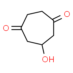 ChemSpider 2D Image | 6-Hydroxy-1,4-cycloheptanedione | C7H10O3