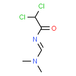 ChemSpider 2D Image | 2,2-Dichloro-N-[(E)-(dimethylamino)methylene]acetamide | C5H8Cl2N2O