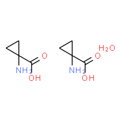 ChemSpider 2D Image | 1-Aminocyclopropanecarboxylic acid hydrate (2:1) | C8H16N2O5
