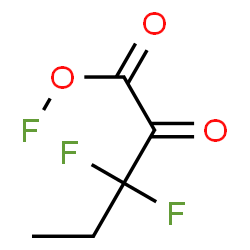 ChemSpider 2D Image | 3,3-Difluoro-1-(fluorooxy)-1-oxo-2-pentanone | C5H5F3O3