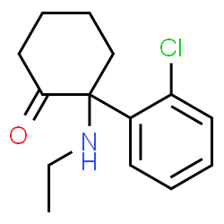 ChemSpider 2D Image | N-ETHYLNORKETAMINE | C14H18ClNO
