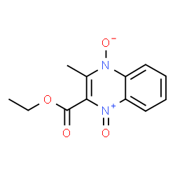 ChemSpider 2D Image | 2-Ethoxycarbonyl-3-methylquinoxaline 1,4-dioxide | C12H12N2O4