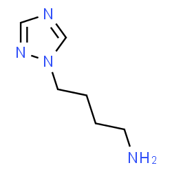 ChemSpider 2D Image | 4-(1,2,4-TRIAZOLE-1-YL)-BUTYLAMINE | C6H12N4