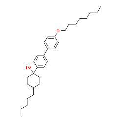 ChemSpider 2D Image | 1-[4'-(Octyloxy)-4-biphenylyl]-4-pentylcyclohexanol | C31H46O2