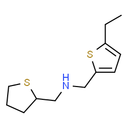 ChemSpider 2D Image | 1-(5-Ethyl-2-thienyl)-N-(tetrahydro-2-thiophenylmethyl)methanamine | C12H19NS2