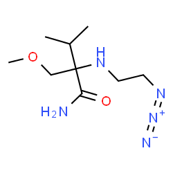 ChemSpider 2D Image | N~2~-(2-Azidoethyl)-2'-methoxy-3-methylisovalinamide | C9H19N5O2