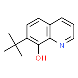 ChemSpider 2D Image | 7-(tert-butyl)quinolin-8-ol | C13H15NO