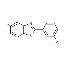 ChemSpider 2D Image | 3-(5-Fluoro-1,3-benzothiazol-2-yl)phenol | C13H8FNOS
