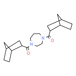 ChemSpider 2D Image | 1,4-Diazepane-1,4-diylbis(bicyclo[2.2.1]hept-2-ylmethanone) | C21H32N2O2