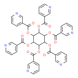 ChemSpider 2D Image | 1,2,3,4,5,6-Cyclohexanehexayl hexanicotinate | C42H30N6O12