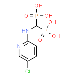 ChemSpider 2D Image | [{(5-CHLORO-2-PYRIDINYL)AMINO} METHYLENE]-1,1-BISPHOSPHONATE | C6H9ClN2O6P2