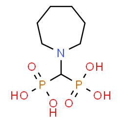 ChemSpider 2D Image | (1-Azepanylmethylene)bis(phosphonic acid) | C7H17NO6P2