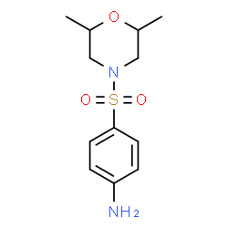 ChemSpider 2D Image | 4-((2,6-dimethylmorpholino)sulfonyl)aniline | C12H18N2O3S
