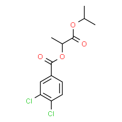ChemSpider 2D Image | 1-Isopropoxy-1-oxo-2-propanyl 3,4-dichlorobenzoate | C13H14Cl2O4