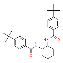 ChemSpider 2D Image | N,N'-1,2-Cyclohexanediylbis[4-(2-methyl-2-propanyl)benzamide] | C28H38N2O2