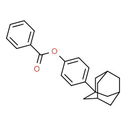 ChemSpider 2D Image | 4-(Adamantan-1-yl)phenyl benzoate | C23H24O2