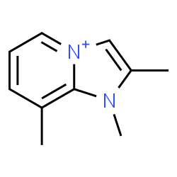 ChemSpider 2D Image | 1,2,8-Trimethyl-1H-imidazo[1,2-a]pyridin-4-ium | C10H13N2