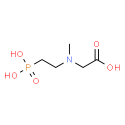 ChemSpider 2D Image | N-Methyl-N-(2-phosphonoethyl)glycine | C5H12NO5P