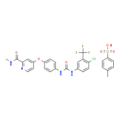 ChemSpider 2D Image | Sorafenib tosylate | C28H24ClF3N4O6S