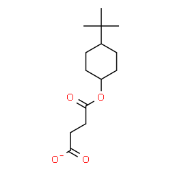 ChemSpider 2D Image | 4-{[4-(2-Methyl-2-propanyl)cyclohexyl]oxy}-4-oxobutanoate | C14H23O4