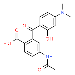 ChemSpider 2D Image | 4-Acetamido-2-[4-(dimethylamino)-2-hydroxybenzoyl]benzoic acid | C18H18N2O5