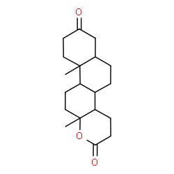 ChemSpider 2D Image | 10a,12a-Dimethyltetradecahydro-2H-naphtho[2,1-f]chromene-2,8(4bH)-dione | C19H28O3