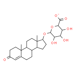 ChemSpider 2D Image | 3-Oxoandrost-4-en-17-yl hexopyranosiduronate | C25H35O8
