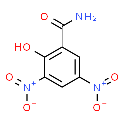 ChemSpider 2D Image | 2-Hydroxy-3,5-dinitrobenzamide | C7H5N3O6