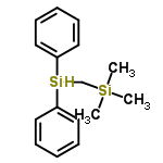 InChI=1/C16H22Si2/c1-18(2,3)14-17(15-10-6-4-7-11-15)16-12-8-5-9-13-16/h4-13,17H,14H2,1-3H3