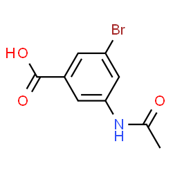 ChemSpider 2D Image | 3-Acetamido-5-bromobenzoic acid | C9H8BrNO3