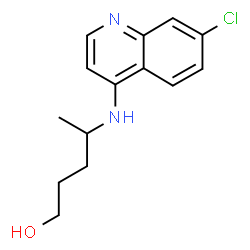 ChemSpider 2D Image | 4-((7-Chloroquinolin-4-yl)amino)pentan-1-ol | C14H17ClN2O