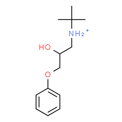 ChemSpider 2D Image | 2-Hydroxy-N-(2-methyl-2-propanyl)-3-phenoxy-1-propanaminium | C13H22NO2