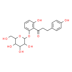 ChemSpider 2D Image | 3-Hydroxy-2-[3-(4-hydroxyphenyl)propanoyl]phenyl hexopyranoside | C21H24O9