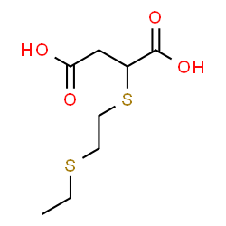 ChemSpider 2D Image | 2-{[2-(Ethylsulfanyl)ethyl]sulfanyl}succinic acid | C8H14O4S2