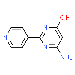 ChemSpider 2D Image | 6-amino-2-(pyridin-4-yl)pyrimidin-4-ol | C9H8N4O