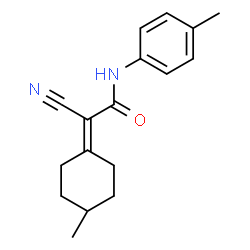 ChemSpider 2D Image | 2-Cyano-2-(4-methylcyclohexylidene)-N-(4-methylphenyl)acetamide | C17H20N2O
