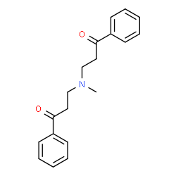 ChemSpider 2D Image | 3,3'-(Methylimino)bis(1-phenyl-1-propanone) | C19H21NO2