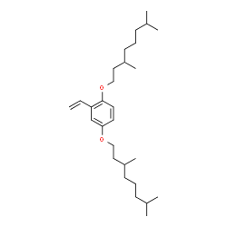 ChemSpider 2D Image | 1,4-Bis[(3,7-dimethyloctyl)oxy]-2-vinylbenzene | C28H48O2
