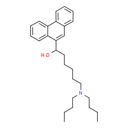 ChemSpider 2D Image | 6-(Dibutylamino)-1-(9-phenanthryl)-1-hexanol | C28H39NO
