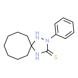 ChemSpider 2D Image | 2-Phenyl-1,2,4-triazaspiro[4.7]dodecane-3-thione | C15H21N3S